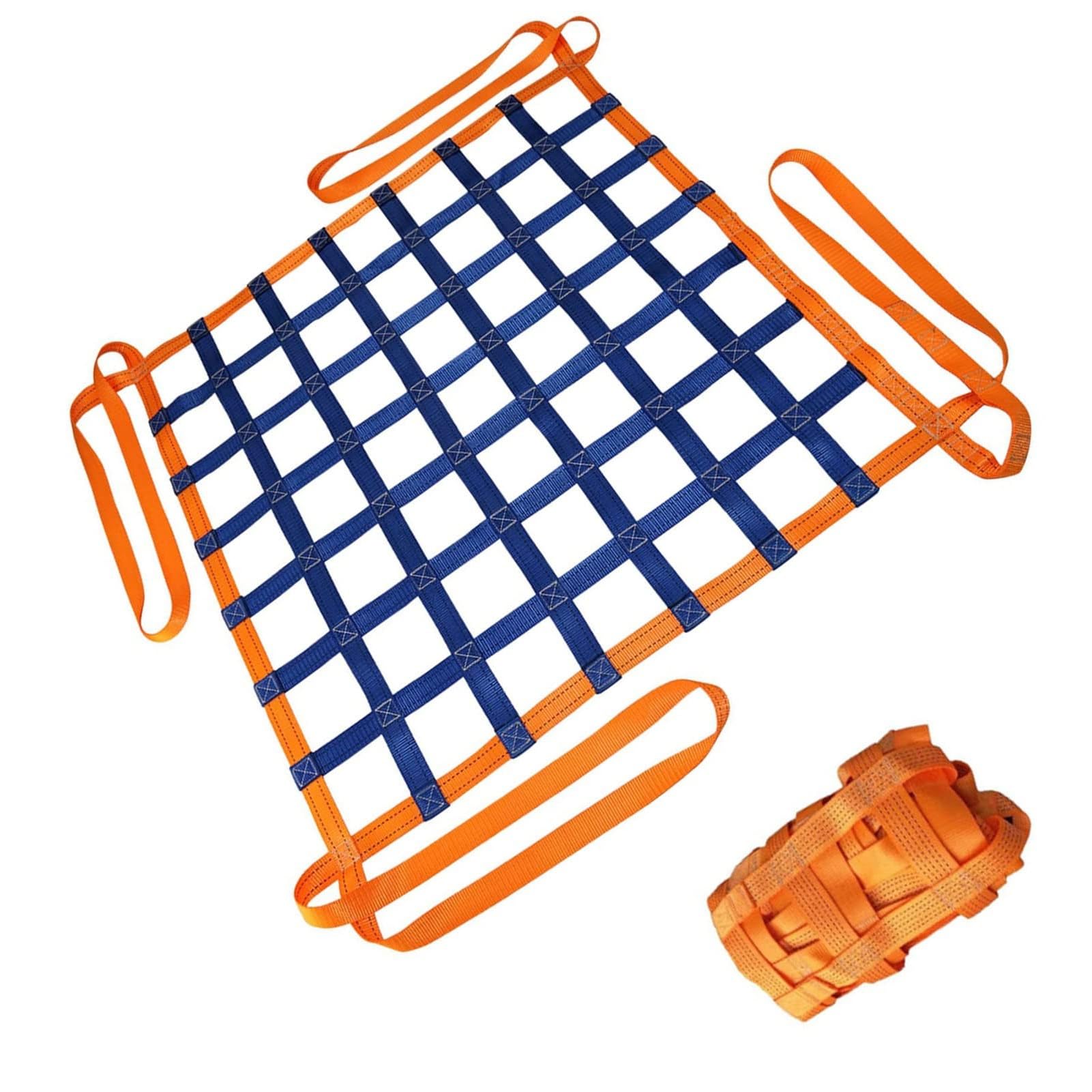 Filet de levage plat en nylon 2x2m pour sangle de manutention de chantier