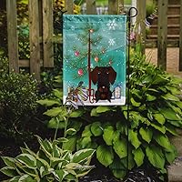 Vista 1237 de Caroline's Treasures BB4243GF Bandera de jardín con texto en inglés «Merry Christmas» con texto en inglés «Merry Christmas», bandera decorativa