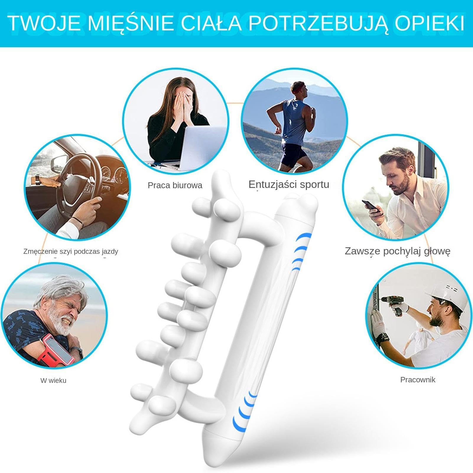 Body Fascia Tool Muscle Massaging Stick for Cellulite Deep Tissue Release Massager