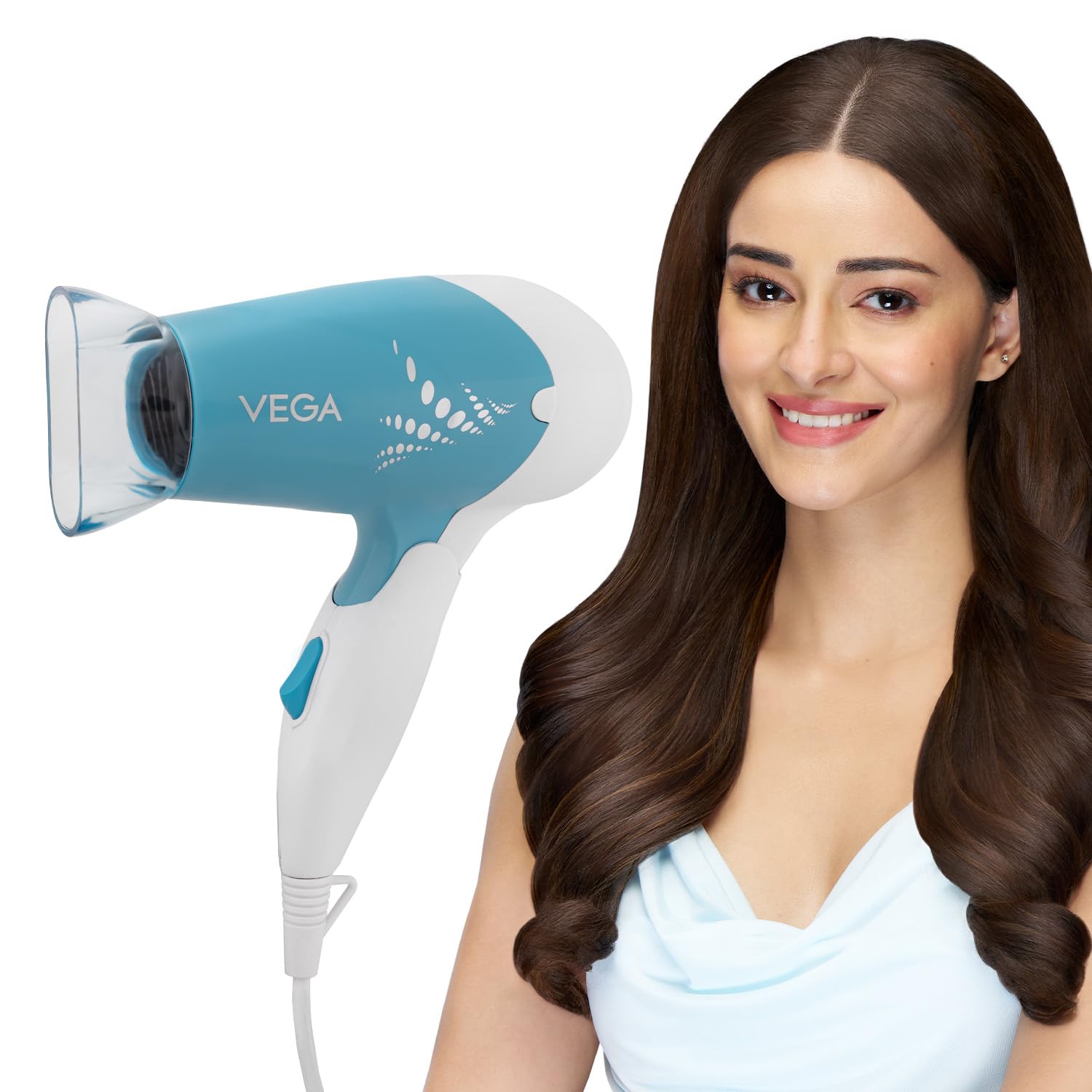 VEGA Insta Glam Foldable 1000 Watts Hair Dryer For Men And Women With 2 Heat & Speed Settings, Detachable Nozzle, Automatic Overheat Cut-Out, Vhdh-29, (Made In India),Multicolor-picture-35