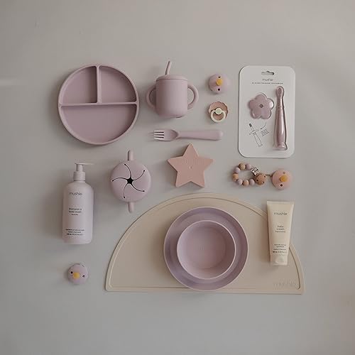 Miniatura 5 de mushie Champú y gel de baño para bebés  Fórmula suave para pieles delicadas  Certificado orgánico  Hecho en Dinamarca, 13.53 fl oz (Lavanda)