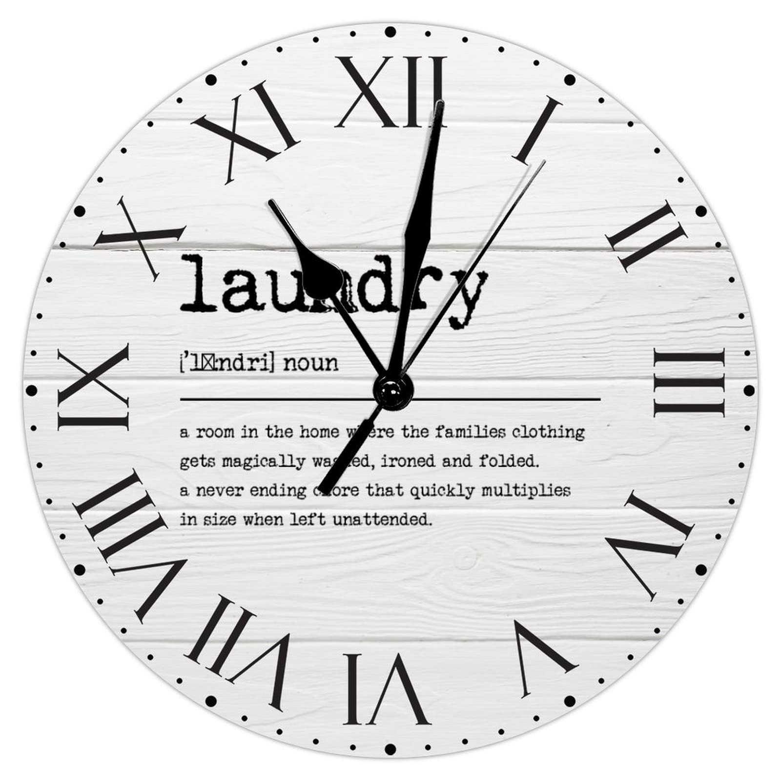 Horloge murale en PVC lisible pour habiller un grand mur blanc sans perçage lourd