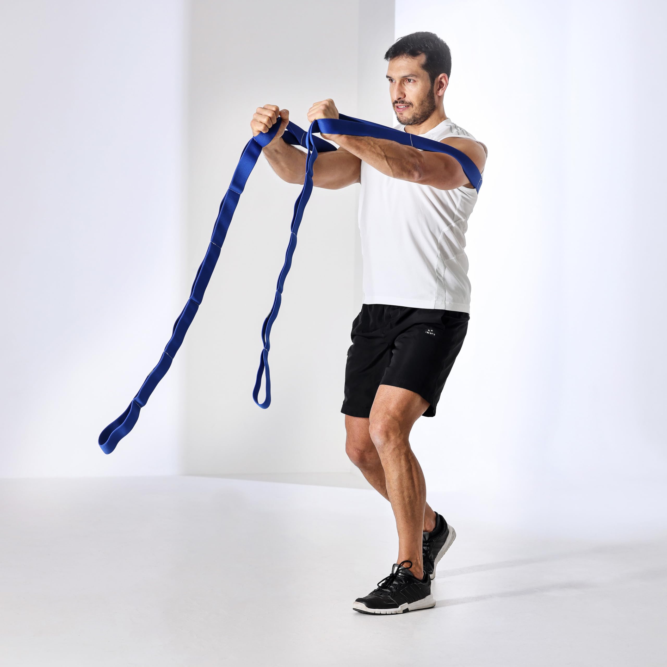 FLEXVIT Multi All Stretch 3er Set Widerstandsbänder mit Schlaufen | Fitnessbänder für Ganzkörper, Kraft, Yoga, Pilates & Mobility | hautfreundlich & waschbar | Made in Germany