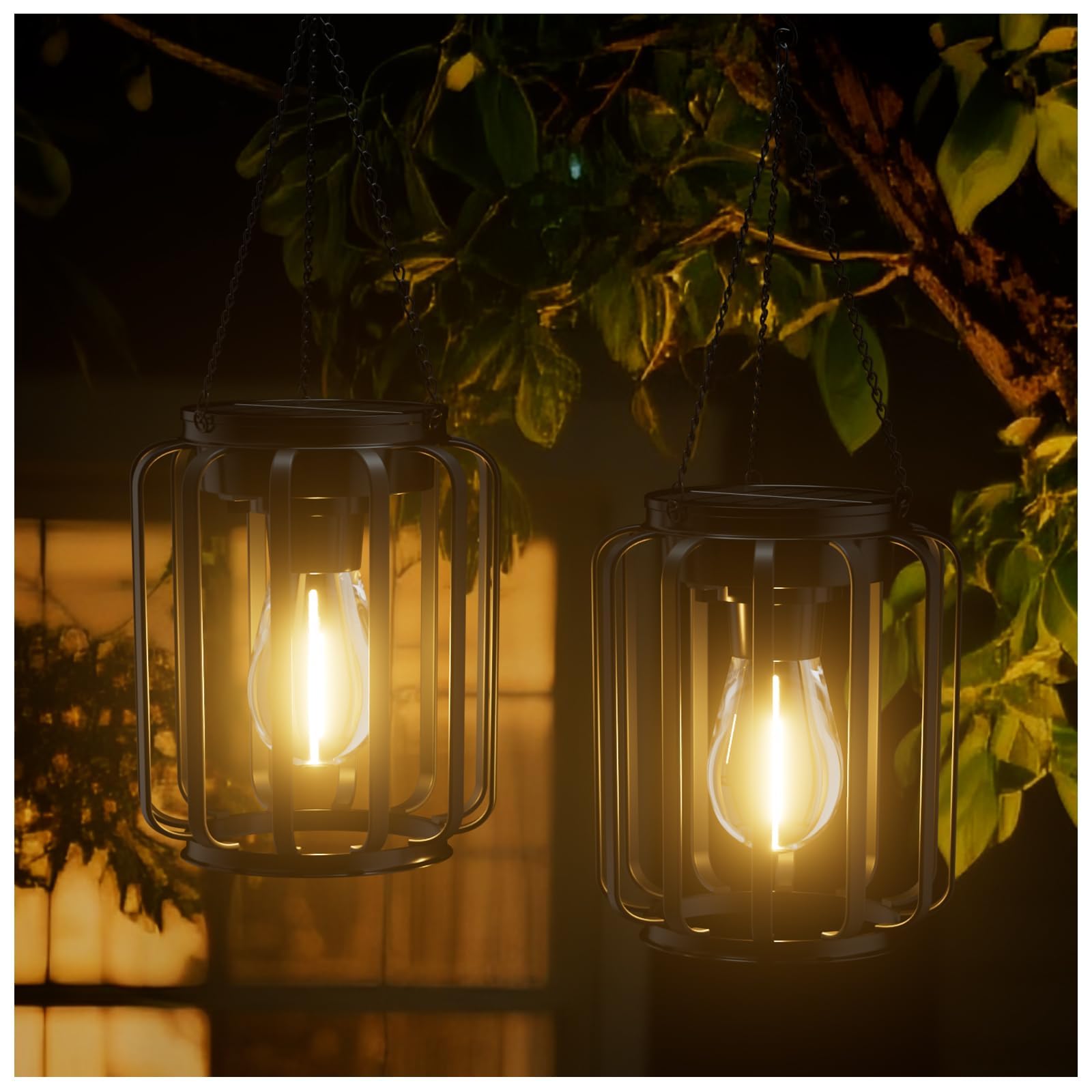 Solar Lanterns for Outside Garden Outdoor Hanging & Table Lights - Image 2