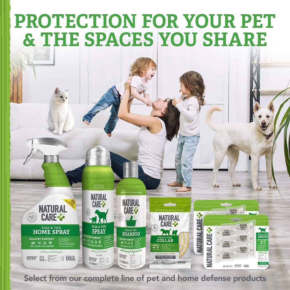 Natural Care Flea and Tick Spray for Dogs and Cats Flea Treatment for