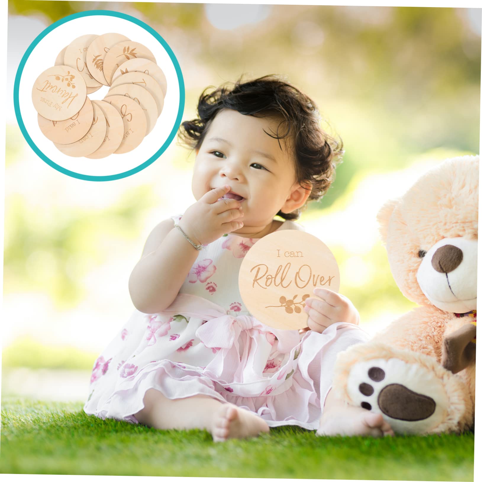 TOYANDONA 3sets Baby Karte Baby Wachstum Karten Foto Requisiten Baby Dusche Track Neugeborenen Zeichen Baby 12 Stücke * 3