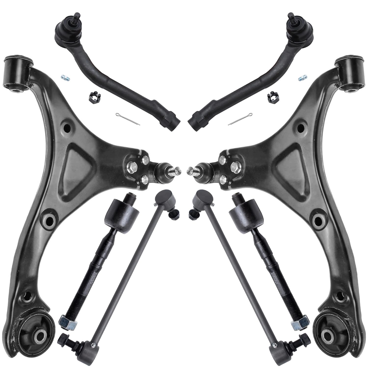 Detroit Axle - 8pc Front End Kit for 2011 2012 2013 2014 Hyundai Sonata Gas