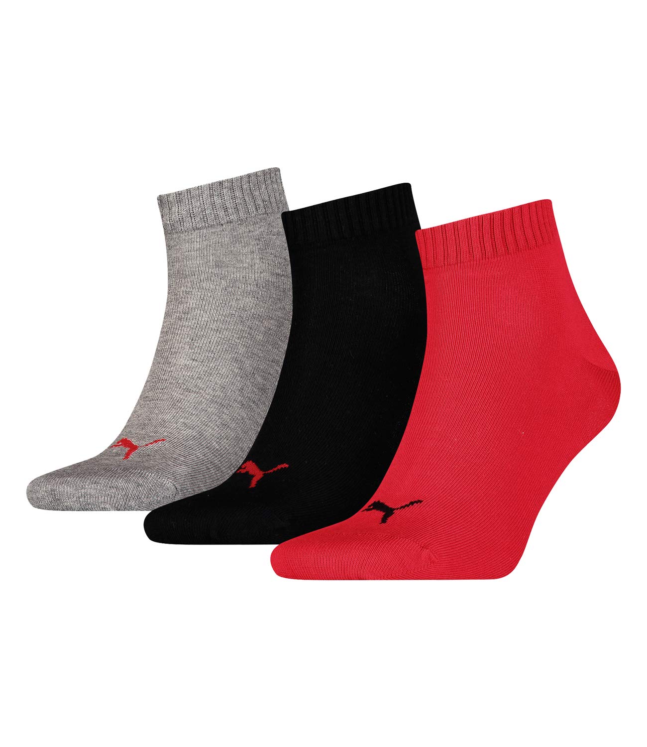 PUMAUnisex Quarter Socks (3 Pair Pack)