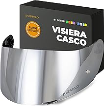 Visor Compatible with Agv K1 - K1s - K3sv - K5 - K5s - S4sv - Horizon - Skyline - Strada - Stealth SV - Compact - GT-2 - Pinlock Ready Helmet Visor (Chrome Silver)
