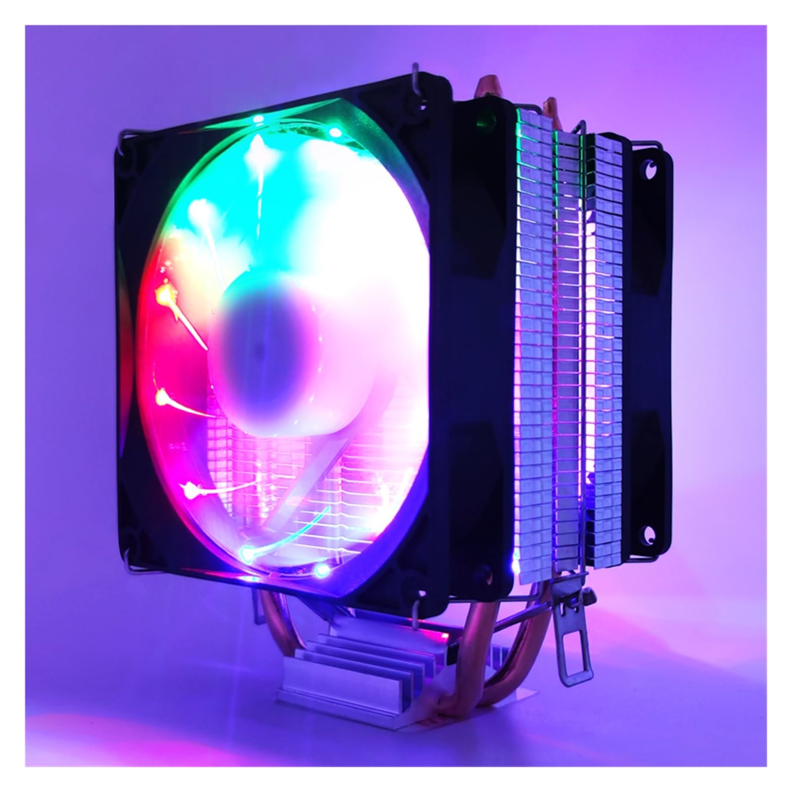 Refroidisseur de processeur PWM RGB compatible avec les sockets LGA1700 1200 AM4 et cartes AMD Intel