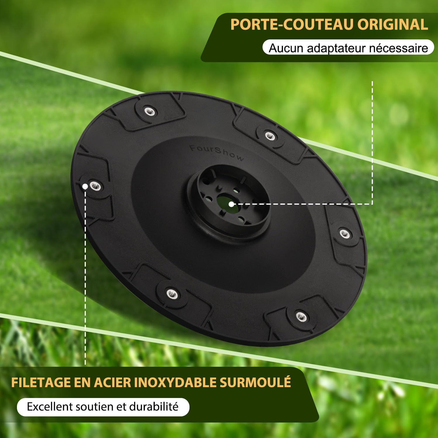【Coupe Plus Efficace】Plaques de lames + 6 pièces de lames de rechange compatibles avec Husqvarna Automower pour 420,430x,440,520,550 série Jusqu'au modèle 2019,disque pour robot tondeus