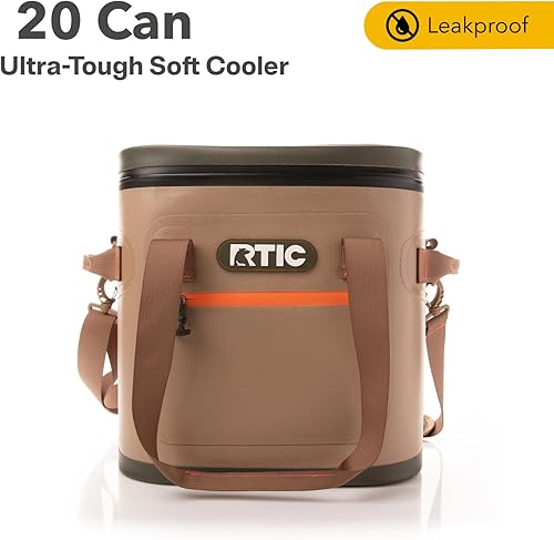 Miniatura 2 de RTIC Bolsa térmica suave aislada portátil para almuerzo, playa, bebida, bebidas, viajes, campamento, picnic, automóvil, a prueba de fugas con