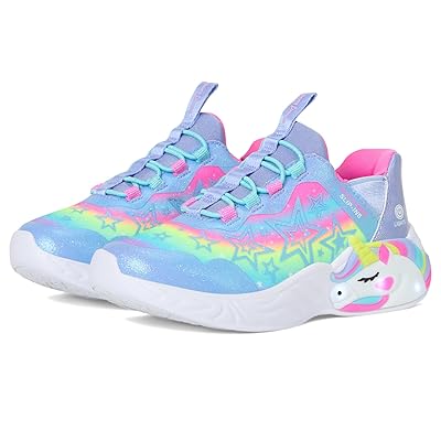 SKECHERS KIDS Unicorn Dreams Starry Lite 302296L (Little Kid/Big Kid) Girls Shoes Lavendar/Multi