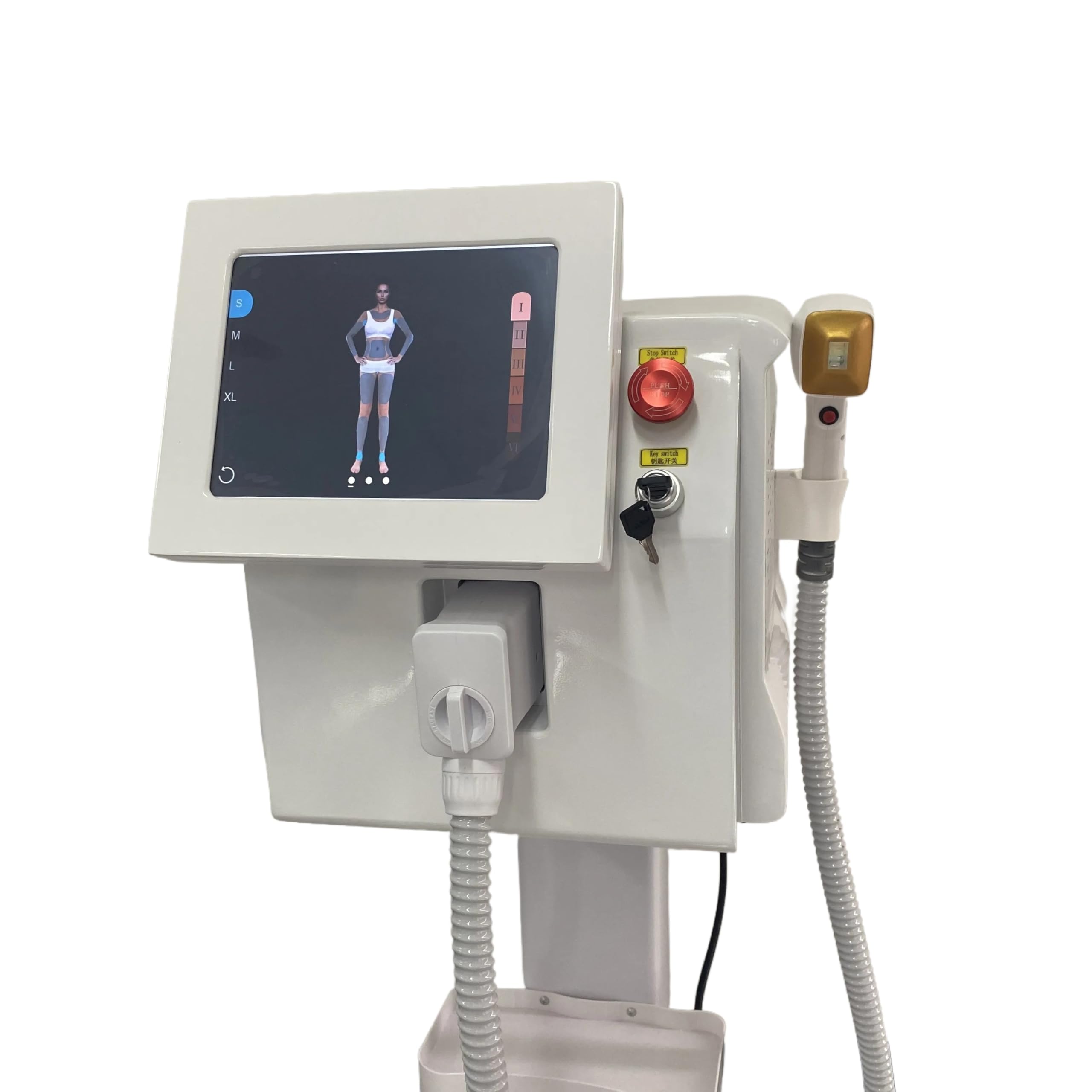 808nm diodo laser depilatore maniglia raffreddamento sicuro depilazione permanente professionale 4 lunghezze d'onda 4000W