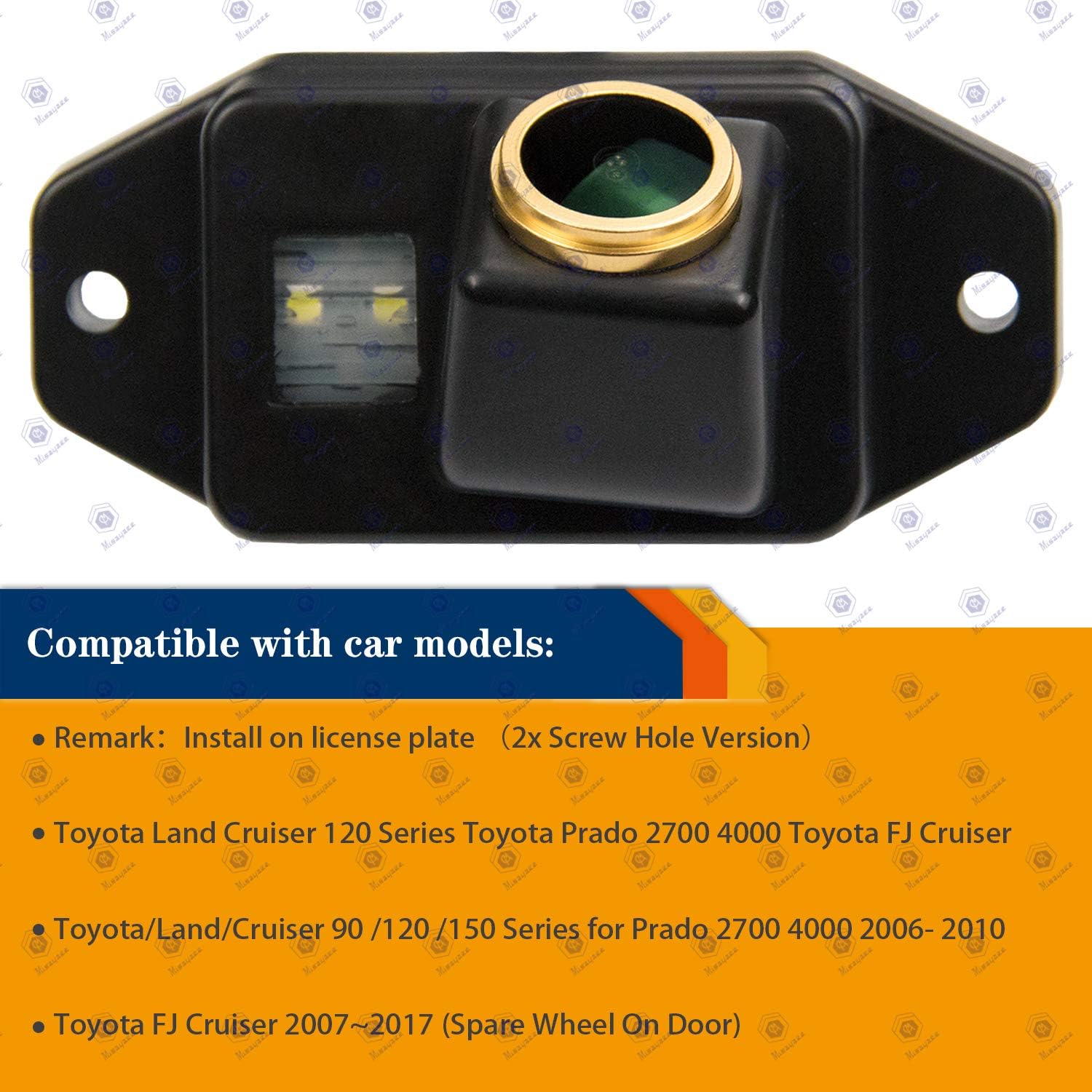 Nеw Prоduсt HD 1280x720p Golden Camera for Toyota Land Cruiser Prado 2700 4000 LC120 LC150 FJ Cruiser GSJ15W,3nd Generation Camera Rear View Reversing Backup Camera Night Vision Waterproof Backing Camera Onе-Dау Sаlе: Uр tо 40% оƒƒ HD 1280x720p Golden Camera for Toyota Land Cruiser Prado 2700 4000 LC120 LC150 FJ Cruiser GSJ15W,3nd Generation Camera Rear View Reversing Backup Camera Night Vision Waterproof Backing Camera