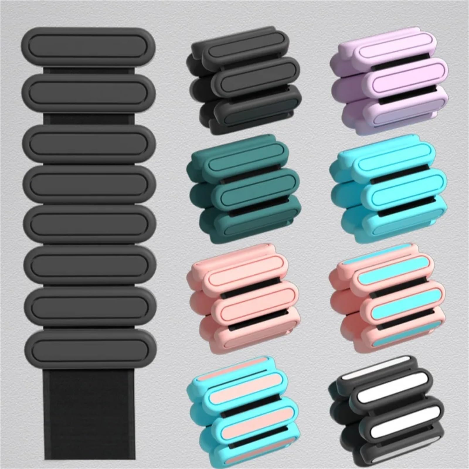Pesas Para Tobillos 1 pulsera de pesas con bolsa de arena for ejercicios, equipo de fitness, correa de silicona for el tobillo, pulsera de pesas ajustable for muñeca for exteriores.