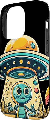 Vista 2 de iPhone 14 Pro Alien Humor, Funny Alien Lover, Funny UFO, Aliens Encounters Case