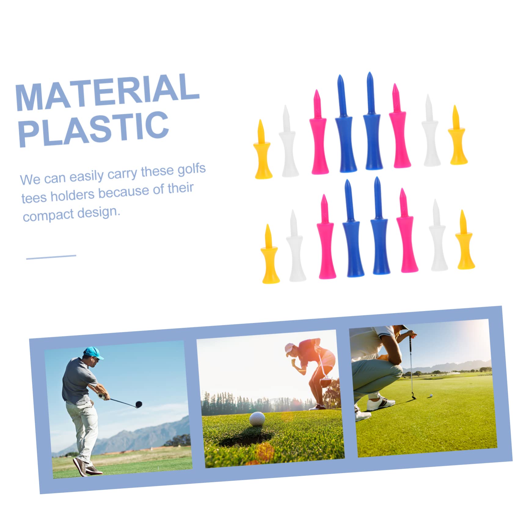 ibasenice Kunststoff Golf Tees Halter Robuste Golfer Zubehör Für Indoor Outdoor Training Verschleißfest Farbvariationen Optimale Schusskraft Abnutzung