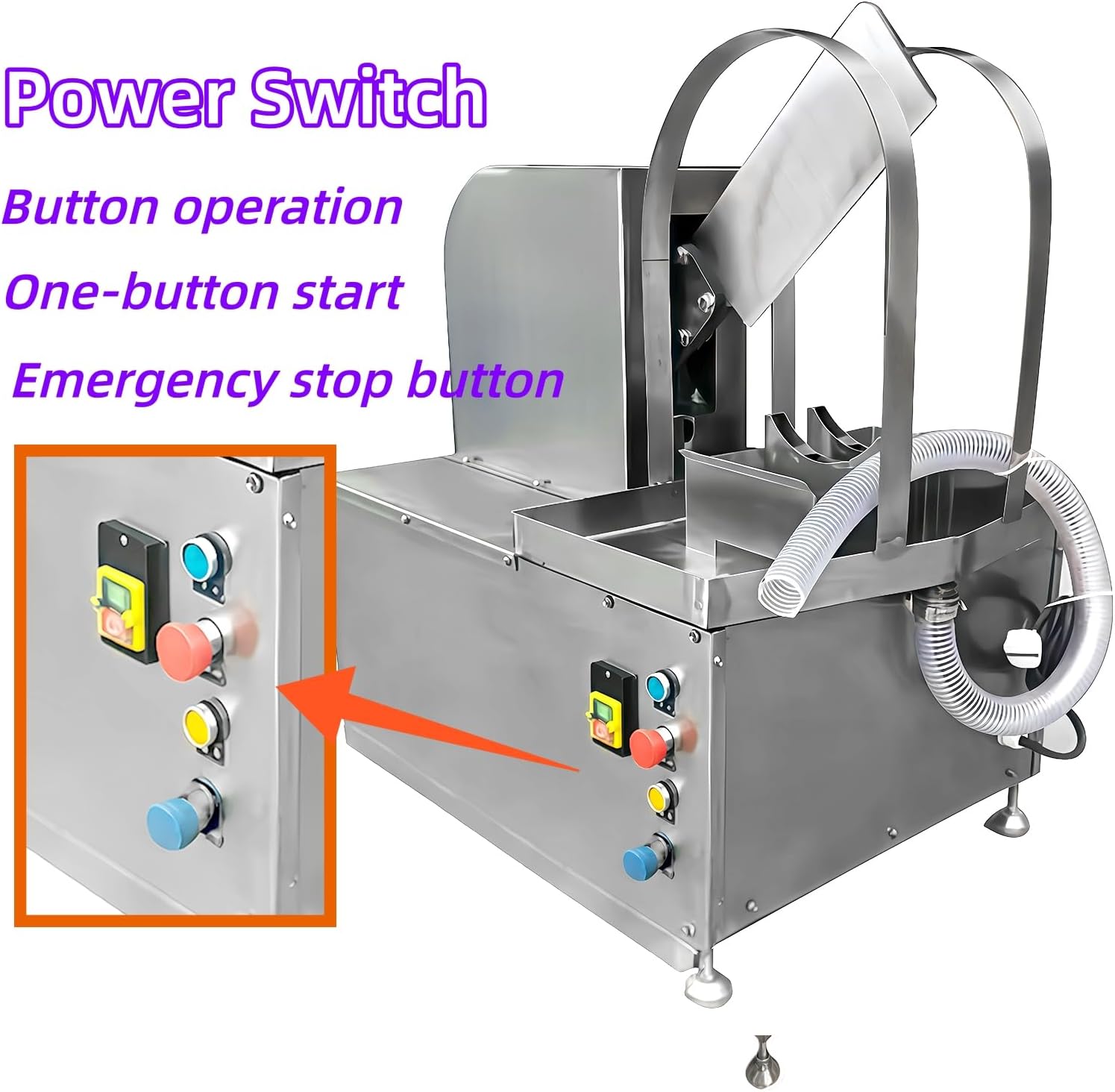 Kolice Commercial Coconut Cutting Machine, Automatic Coconut Cutter 10~15 pcs/min, Coconut Cutting for coconut water intaking
