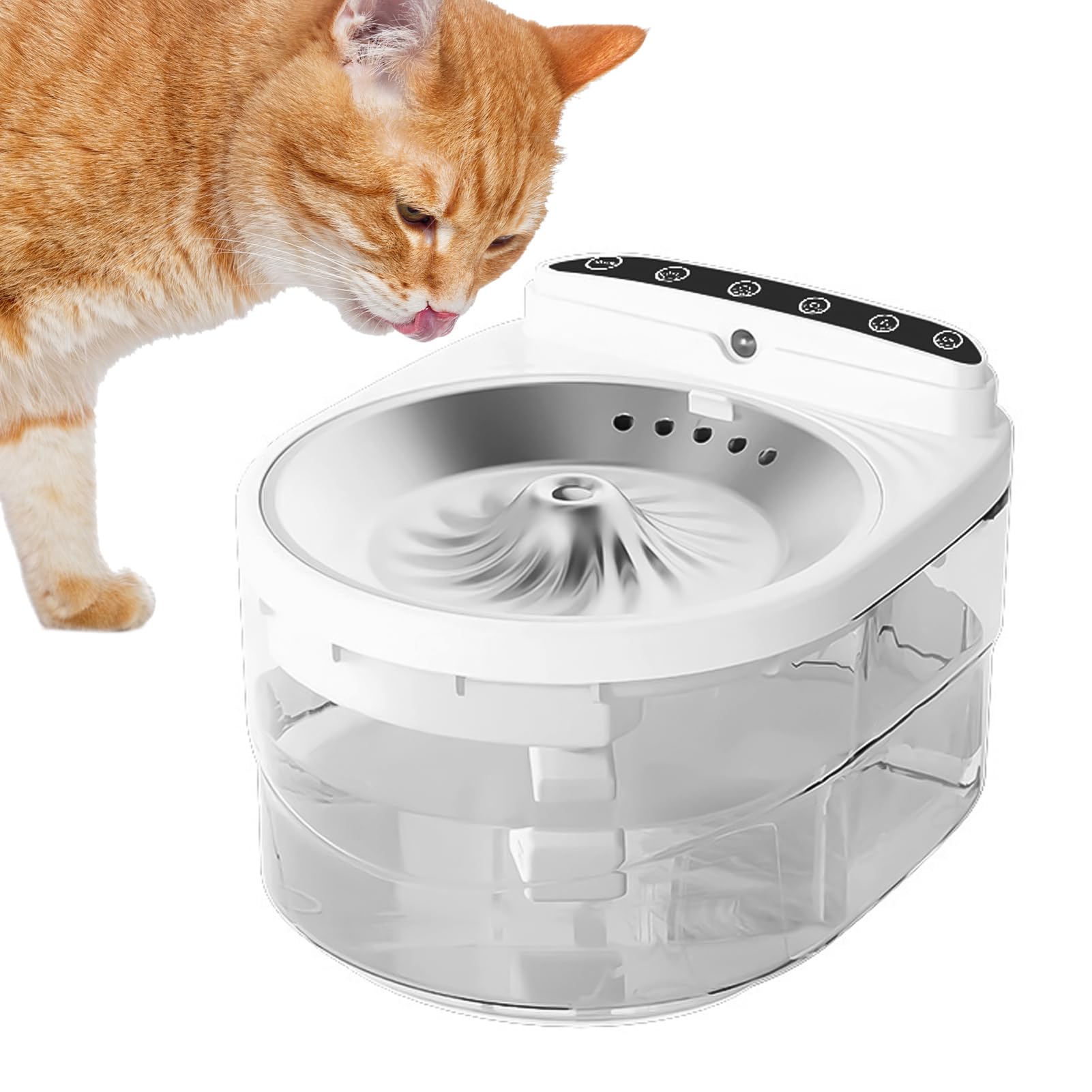 per Gatti Wireless Erogatore Silenzioso Automatico Intelligente | Fontana per gatti con bevitore d'acqua Per , cuccioli e cani, per l'acqua, uso in casa, soggiorno, balcone