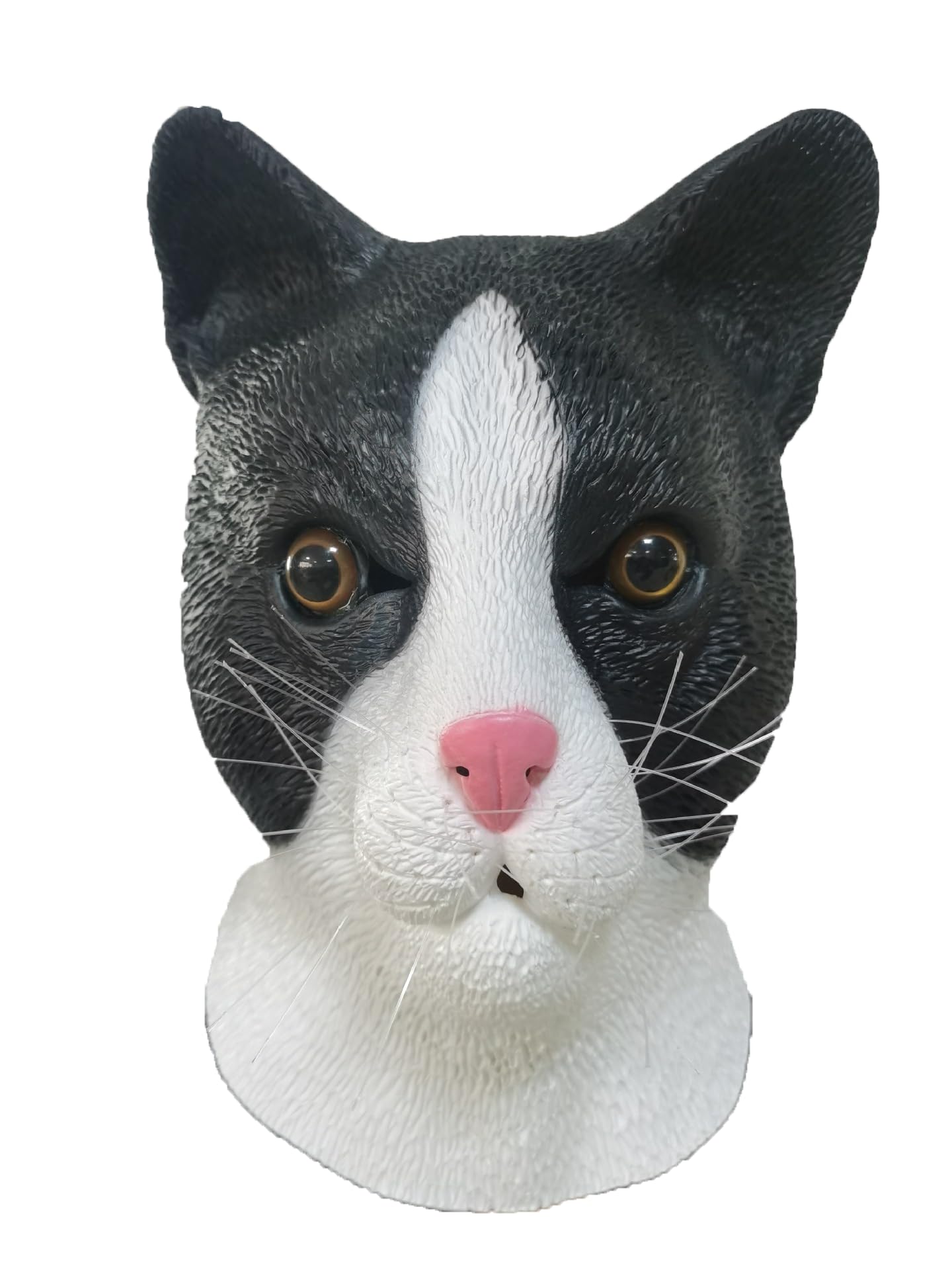 Mr.Fashion Creative parody of God beast latex mask - sand sculpture online celebrity live props - Halloween animal head cover (Cat mask) โ image 1