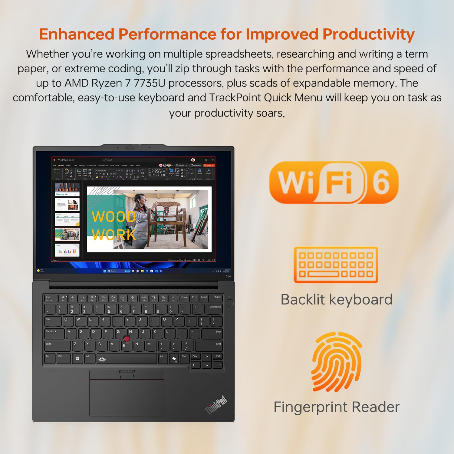 Lenovo ThinkPad E14 Mobile Workstation Business Laptop, 14