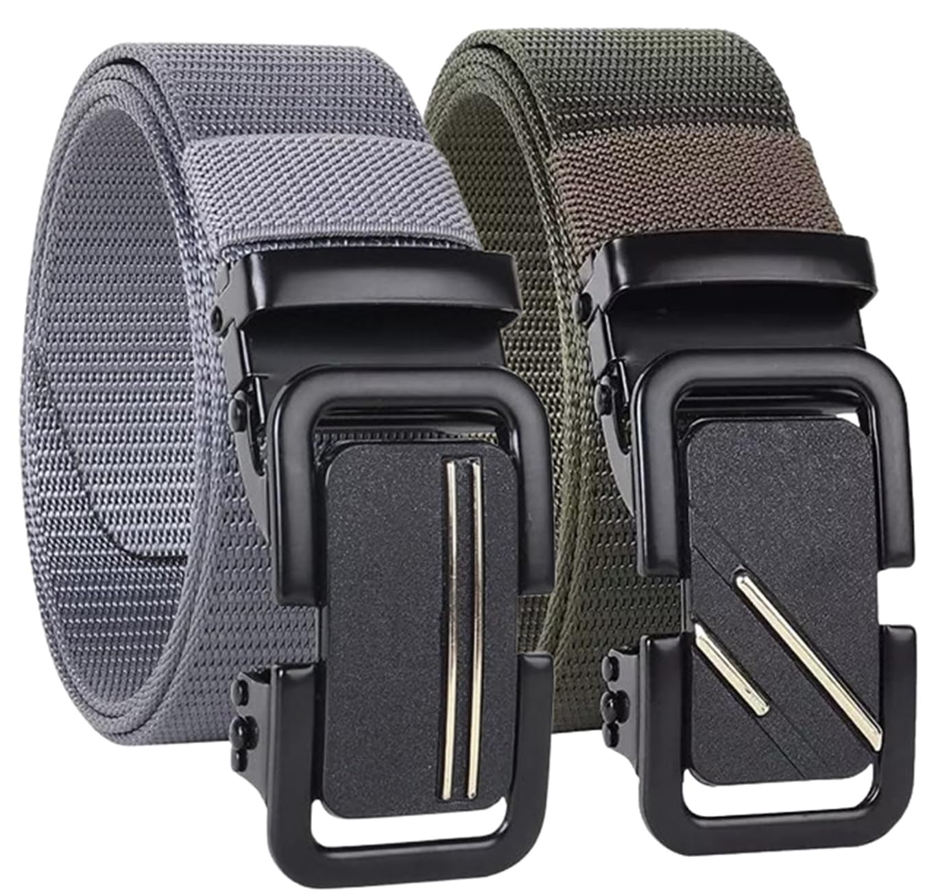 friendskart Stylish Canvas Nylon Belt for Men, Pack of 2 XT13-picture-50