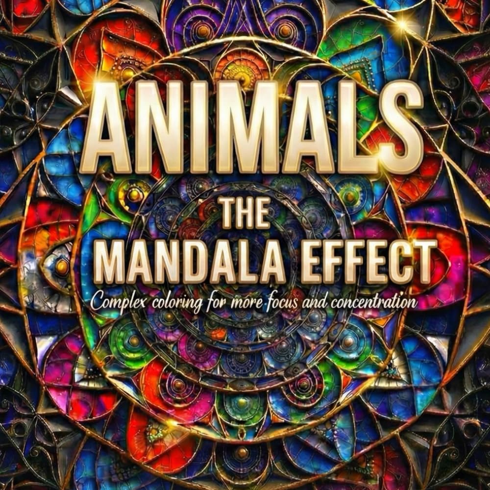 Animals The Mandala Effect: complex coloring for more focus and concentration