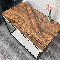 Vista 4 de EeeComing Papel de contacto de madera envejecida marrón y papel tapiz de madera envejecida marrón