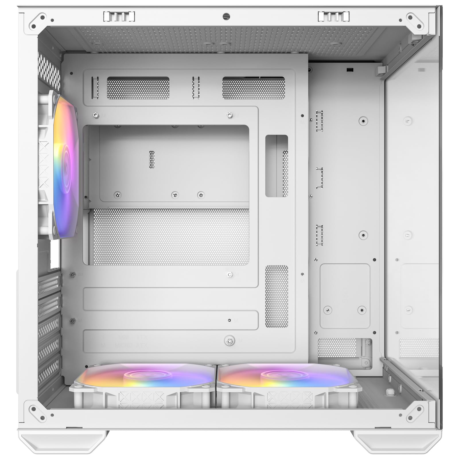ANTEC CX60M ARGB - Custodia per PC Mini Tower Micro-ATX, colore: Bianco