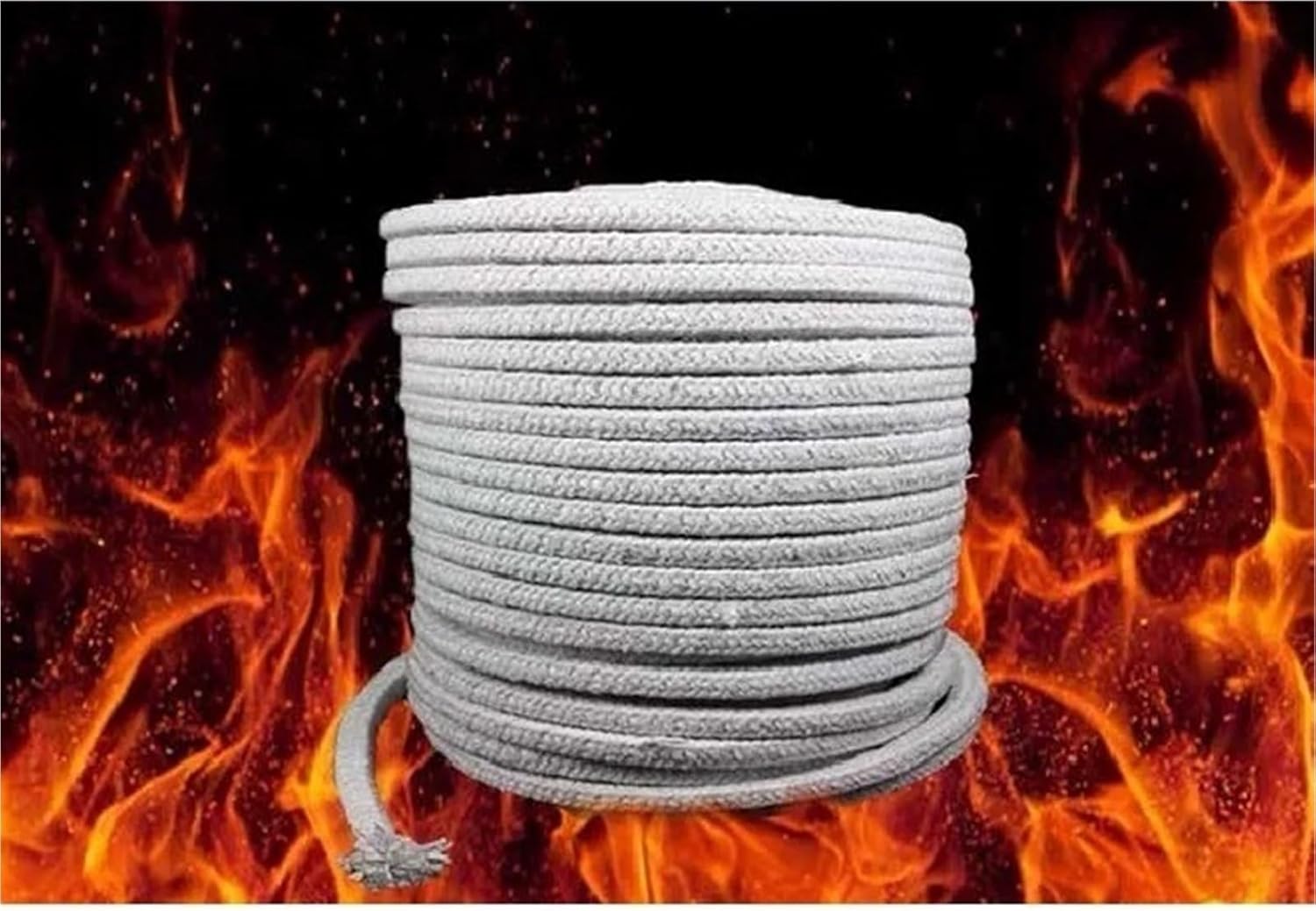 5m Long Ceramic Fiber Braided Rope Sealing Strip, 12/14/16/18/20mm(18X18 mm)