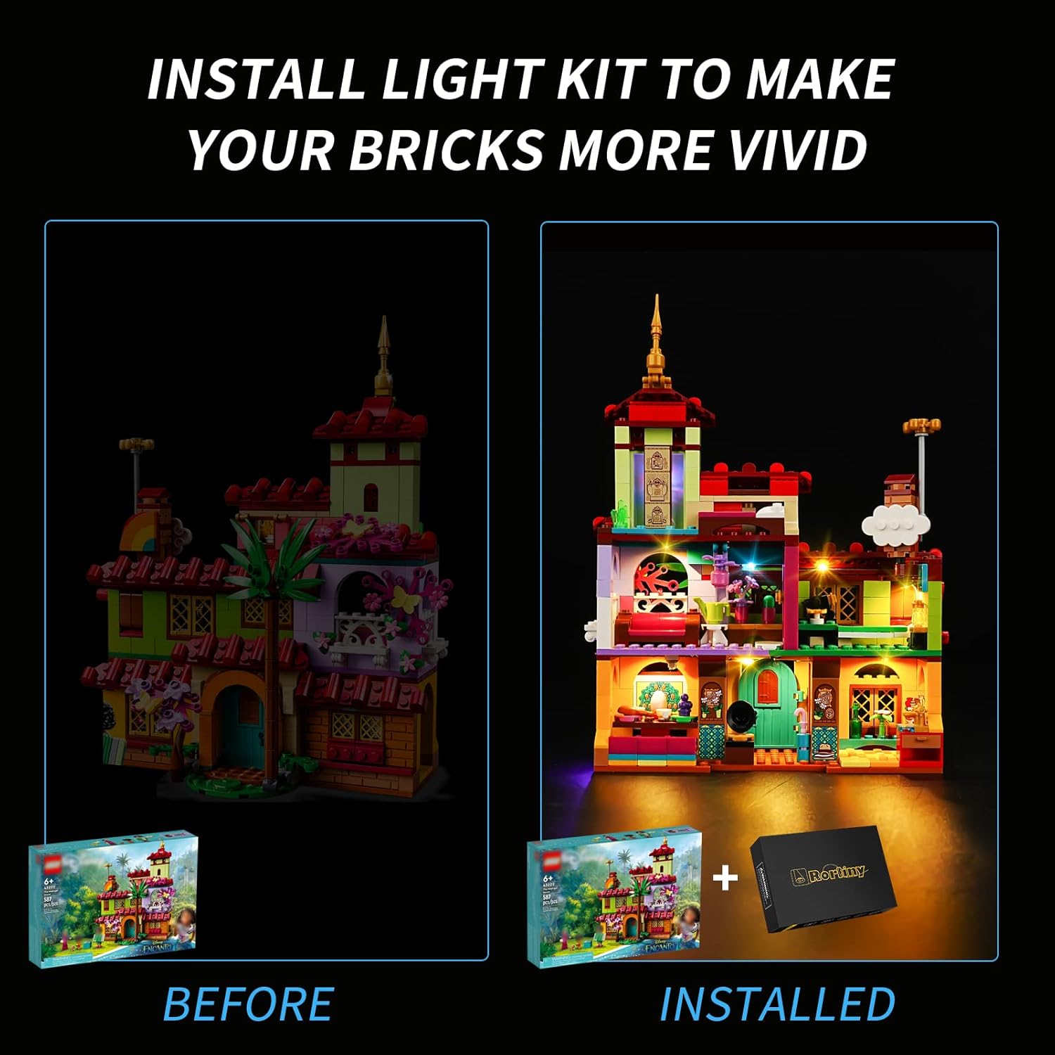 Buy Rorliny LED Light Kit for Lego Encanto Madrigal House 43202