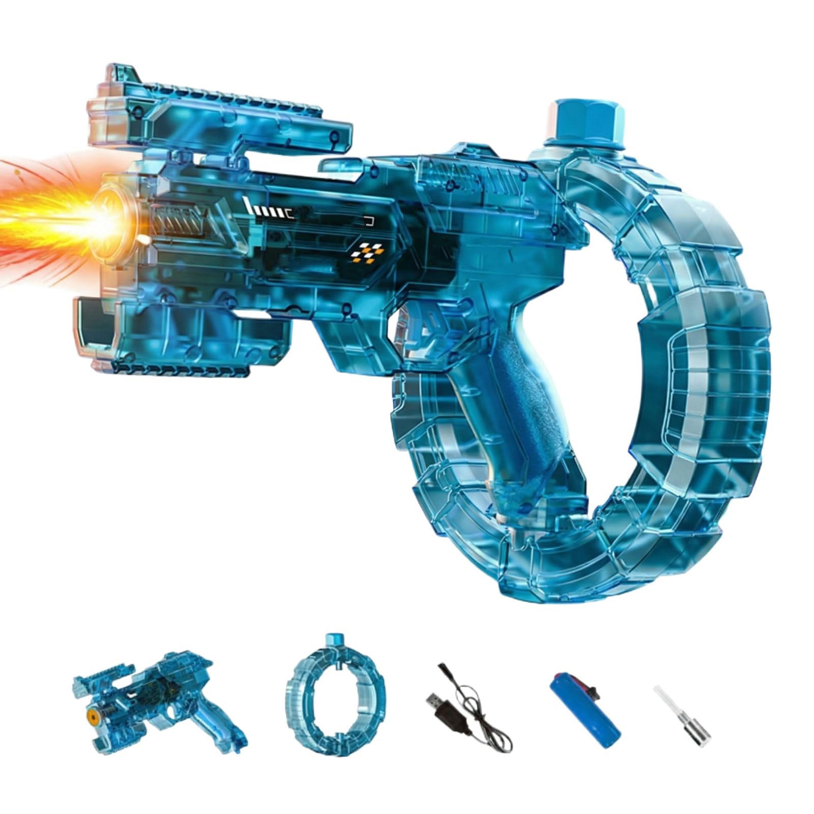 Electric Water Gun with LED Lights, Electric Water Pistols Long Range (A1)