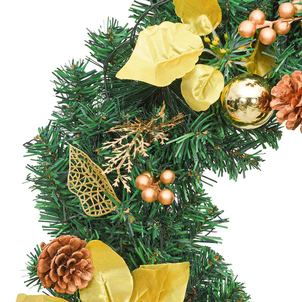 lucine,luci da esterno a batteria,filo,catena luminosa esterno,Ghirlanda Natalizia con Luci a LED 2,7 m in PVC VerdeIdeal für Weihnachtsfeiern, Wandambiente
