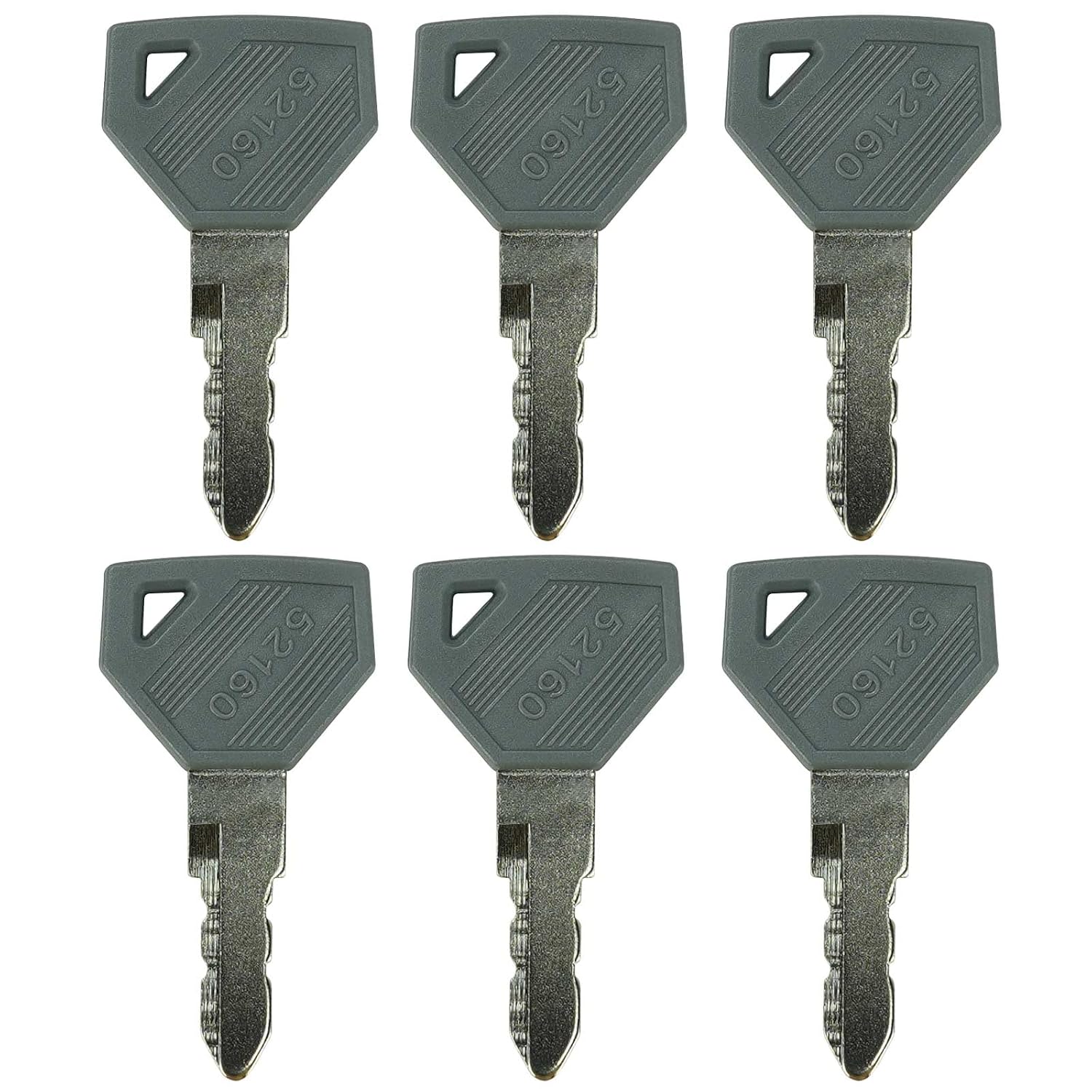 6 PCS 52160 Ignition Keys for Yan-mar JD Tractor Ignition Starter Switch 194155-52160 AM879480