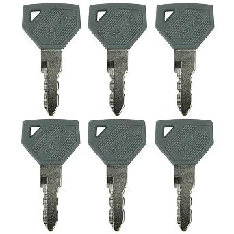 6 PCS 52160 Ignition Keys for Yan-mar JD Tractor Ignition Starter Switch 194155-52160 AM879480