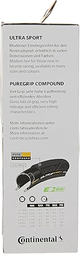 Miniatura 2 de Continental Ultra Sport III 700x25 PureGrip Plegable Negro Juego de 2