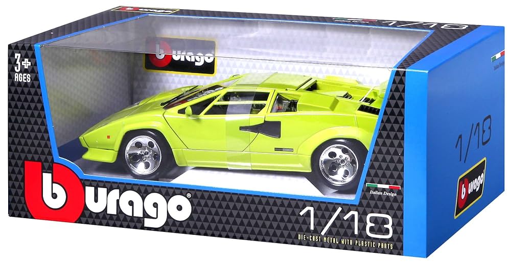 Bburago 1:18 Lamborghini Countach 5000 Quattrobalvole, Red