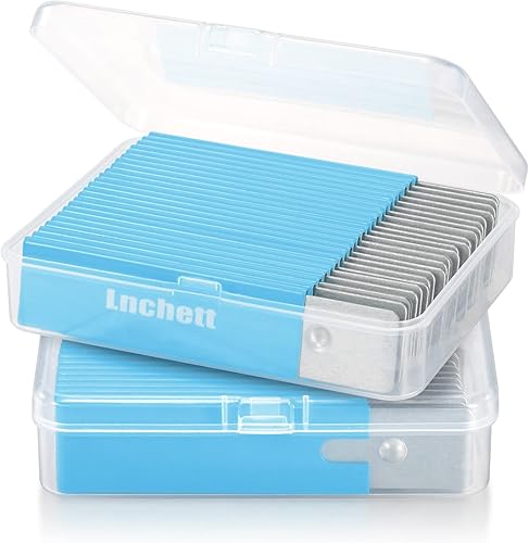 Miniatura 2 de Lnchett Cortador de caja, paquete de 48 mini cortadores de cartón retráctiles para paquetes, cajas y papel, funda resistente de metal completo,