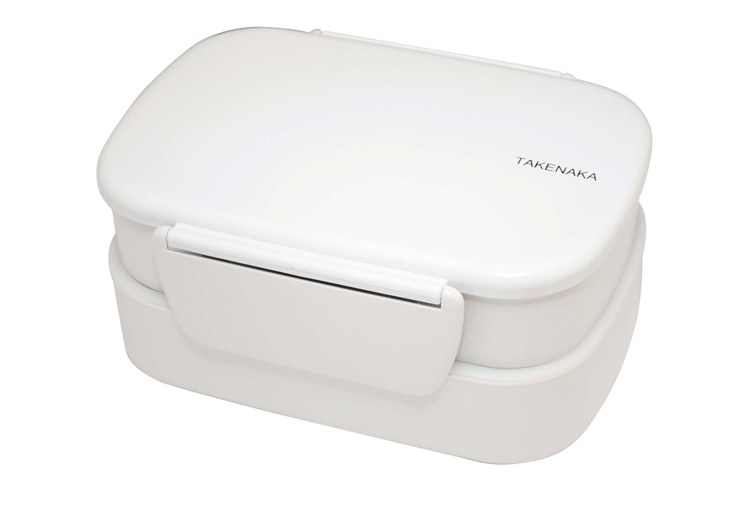 Takenaka Bento Box Plastic 19.2 x 14.2 x 8.7 cm, white, 19.2 x 14.2 x 8.7 cm