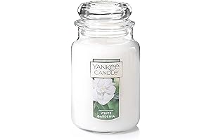Yankee Candle White Gardenia Scented Candle - A Refreshing Floral Fragrance for Your Home