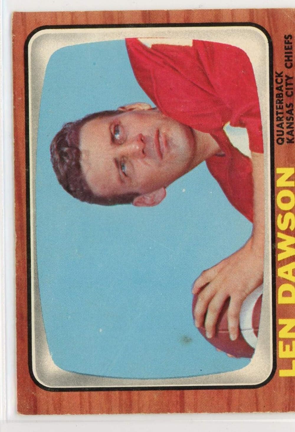 Vintage 1966 Topps Len Dawson #67 Football Card