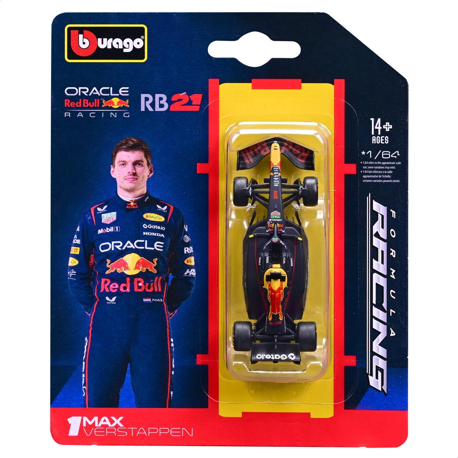 Oracle Red Bull RB21 #1 Max Verstappen 1:64 | Bburago | Card Model