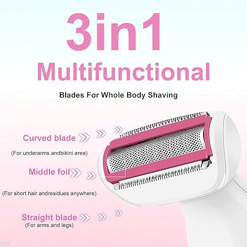 Miniatura 2 de Afeitadora eléctrica para mujer, maquinilla de afeitar portátil, uso húmedo y seco