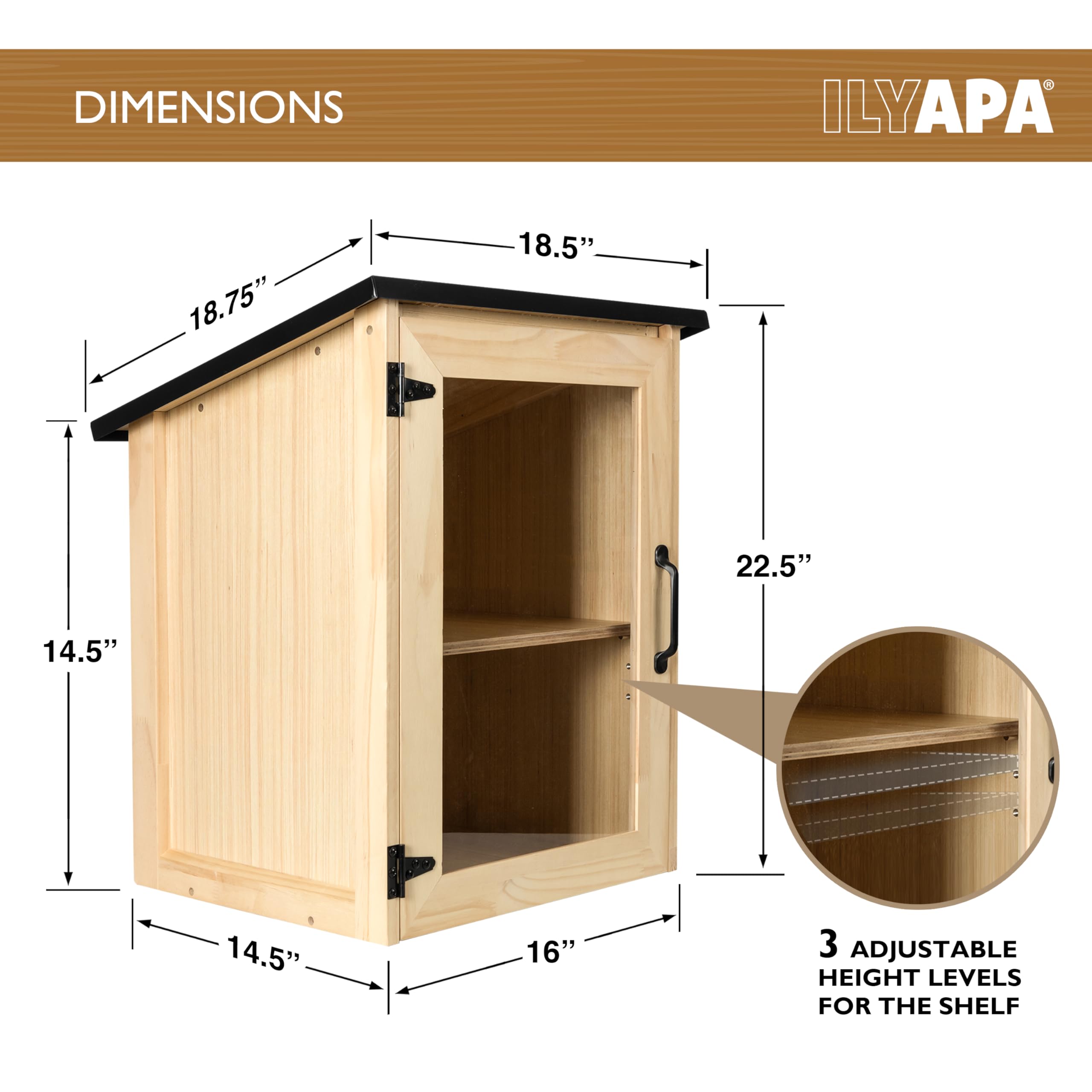 Amazon.co.jp: Ilyapa 図書館ボックス 屋外 - 16x14x22、小さな屋外の