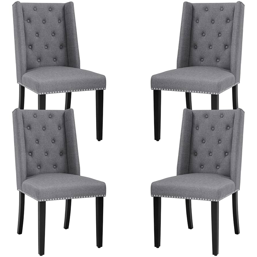 ⅰ. dining chair set Subrtex Leather Anchor Studded Indoor Dining Chair Set of 2