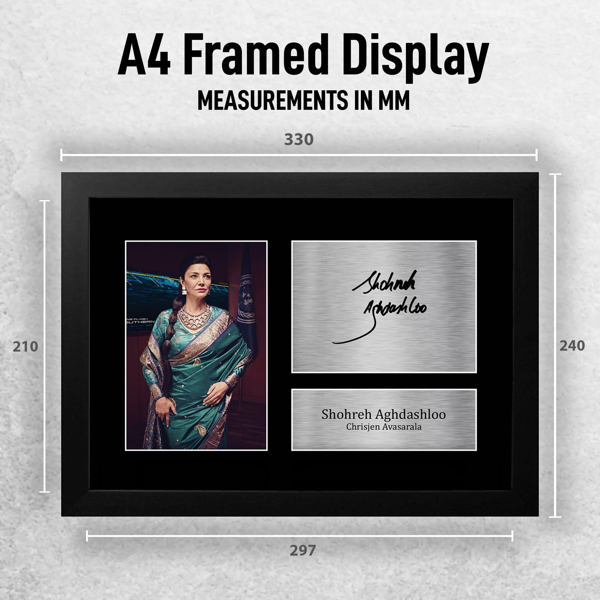 HWC Trading FR A4 Shohreh Aghdashloo The Expanse Regali Stampati Autografo Firmato Immagine Per Gli Appassionati Di Programma Televisivo - A4 Framed