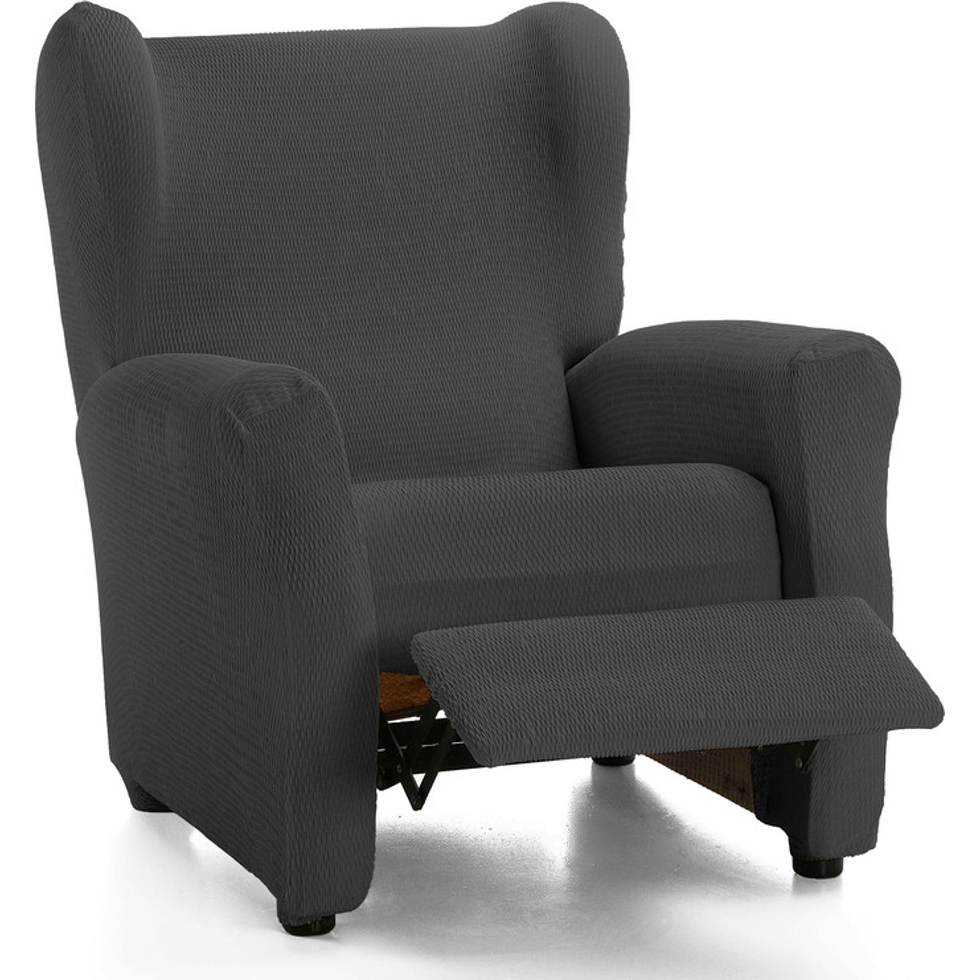 ECOMMERC3 Sofaüberwurf für Relaxsessel - Farbe Anthrazit - rutschfest und super verstellbar, 100% Made in Spain