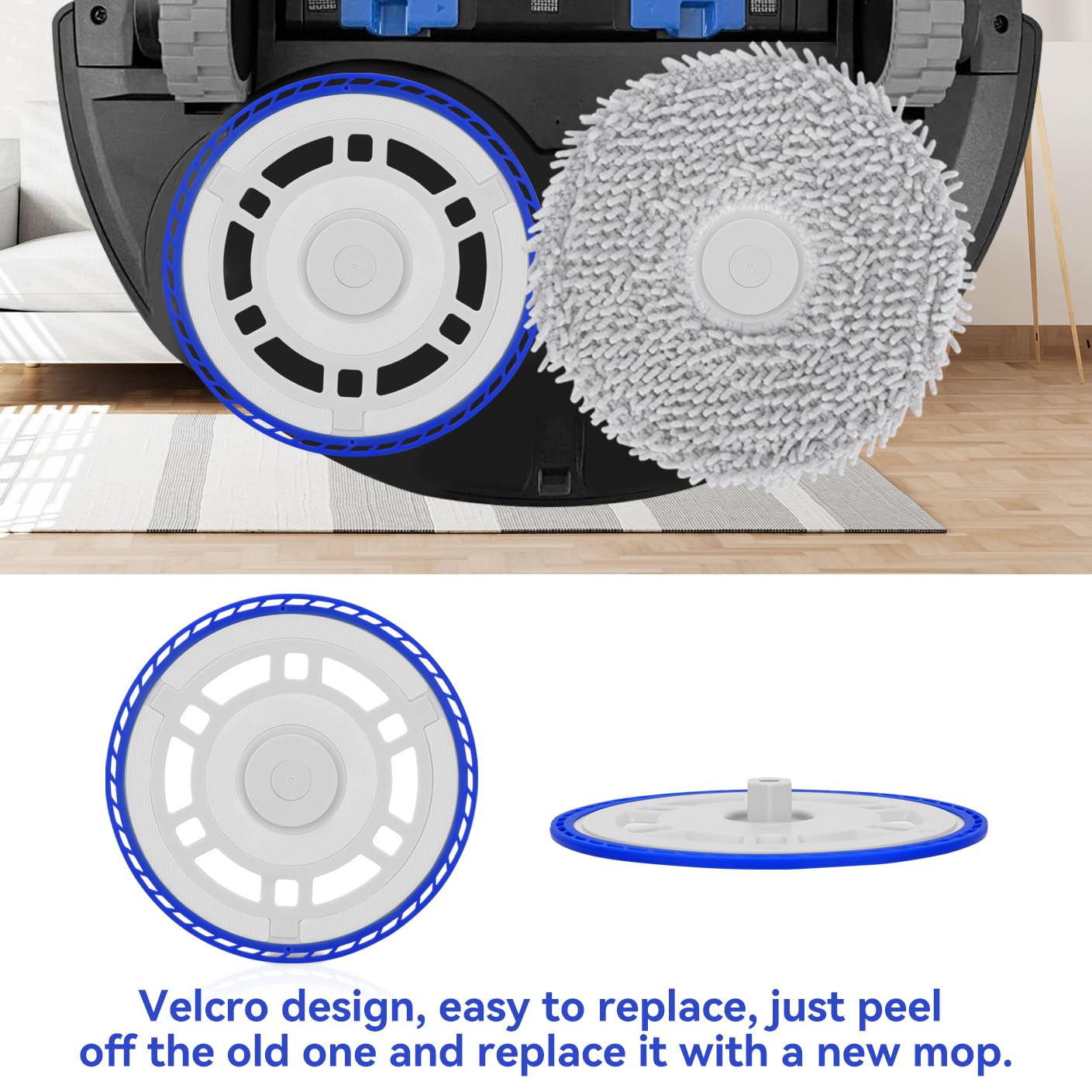 DEEBOT Y1 本体 + Buddy Kit, Mopping Pad Verilux Replacement Mop Pads for Ecovacs Deebot Y1 Pro featuring