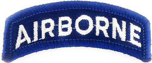 Insignia Depot Airborne Color blanco y azul sin lengĂĽeta de gancho, Varios colores Insignia Depot Airborne Color blanco y azul sin lengĂĽeta de gancho, Varios colores